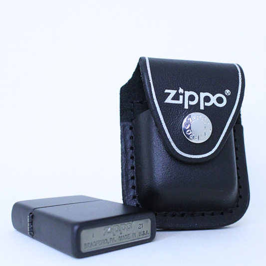 Original ZIPPO® Ledertasche Braun