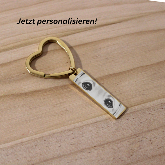 Schlüsselanhänger mit Herz Karabiner