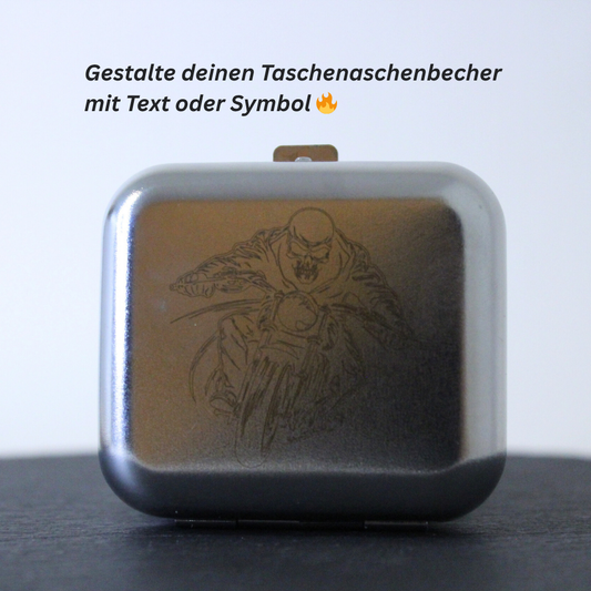 Taschenaschenbecher | Silber matt-glänzend